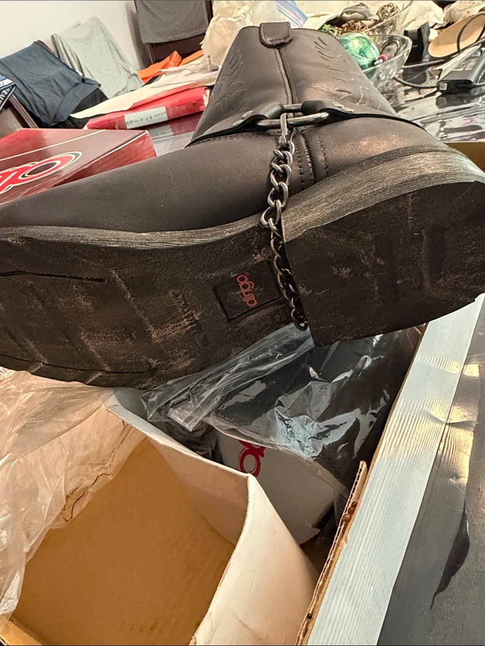 Brand New Dingo Cowboy Boots Brand with tags in plastic